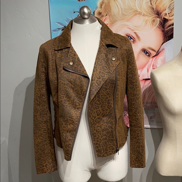 Kut from the Kloth Jacket Leopard Bomber Small - Picture 1 of 6
